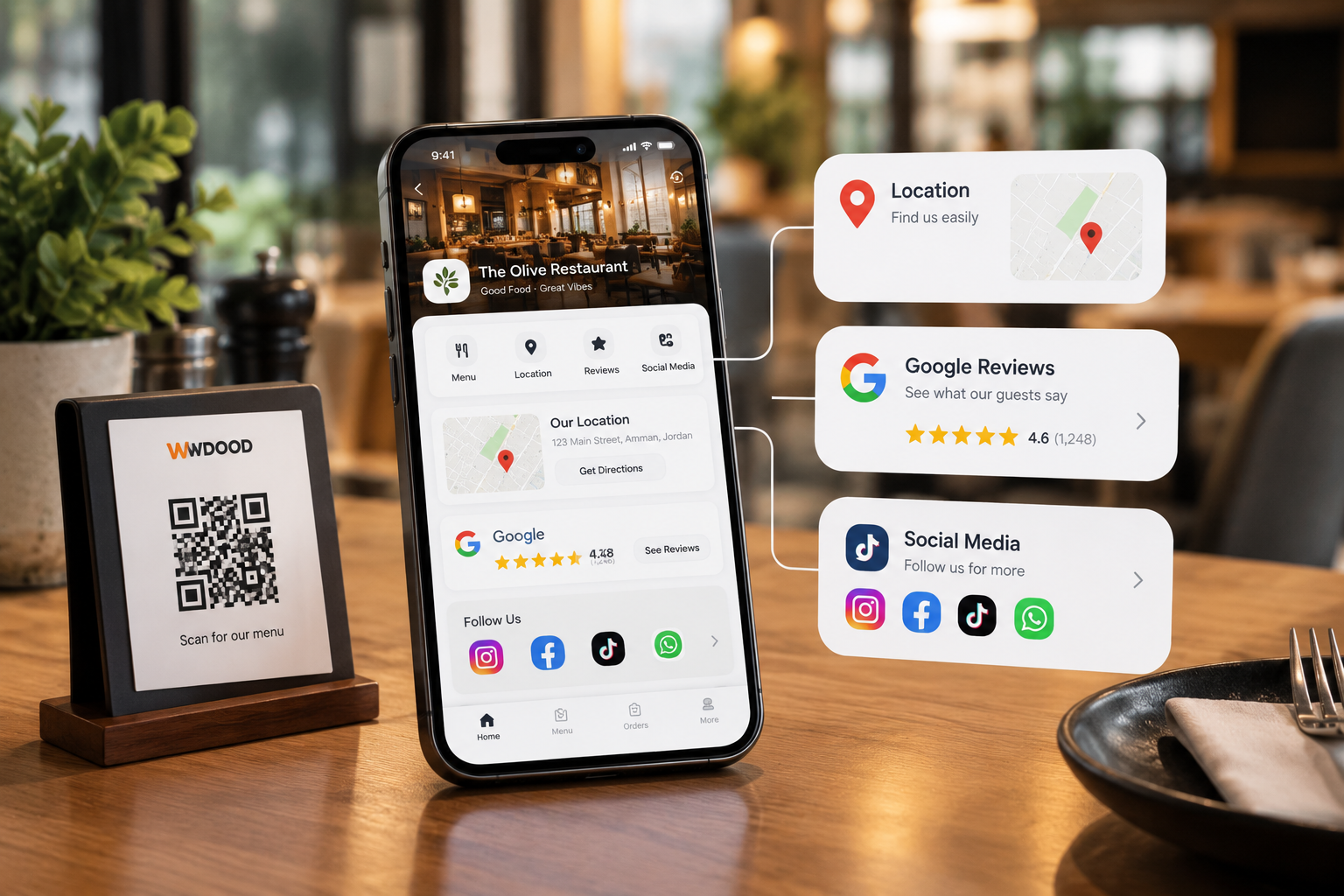 New WDOOD Update: Add Your Location, Google Reviews, and Social Media