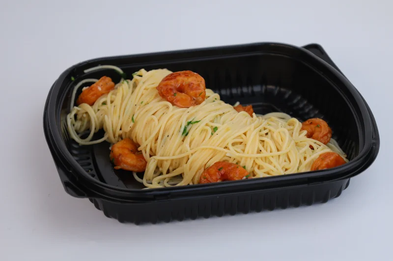 Spaghetti agolio  e olio shrimp