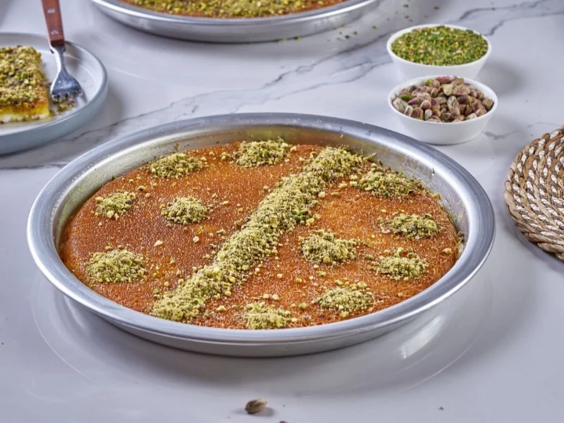 الكنافة الناعمة مع الجبنة المزدوجة