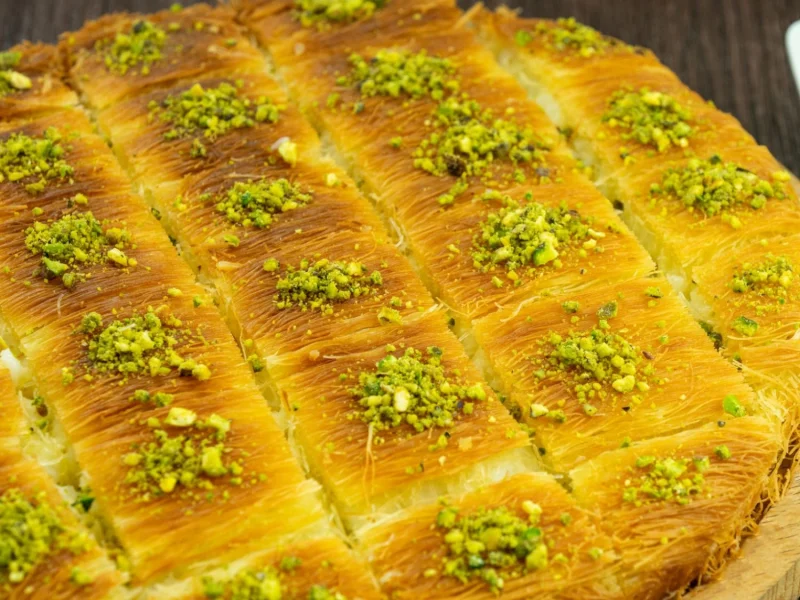 كنافة بين نارين بالقشطة