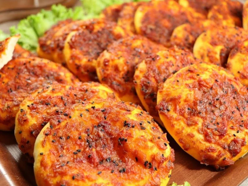 معجنات بطاطا و محمرة