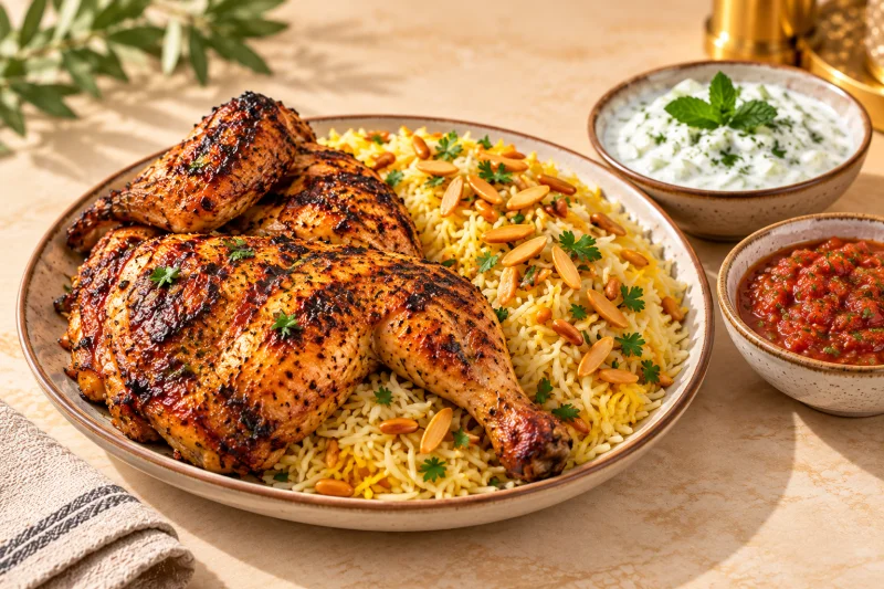 رز ودجاج