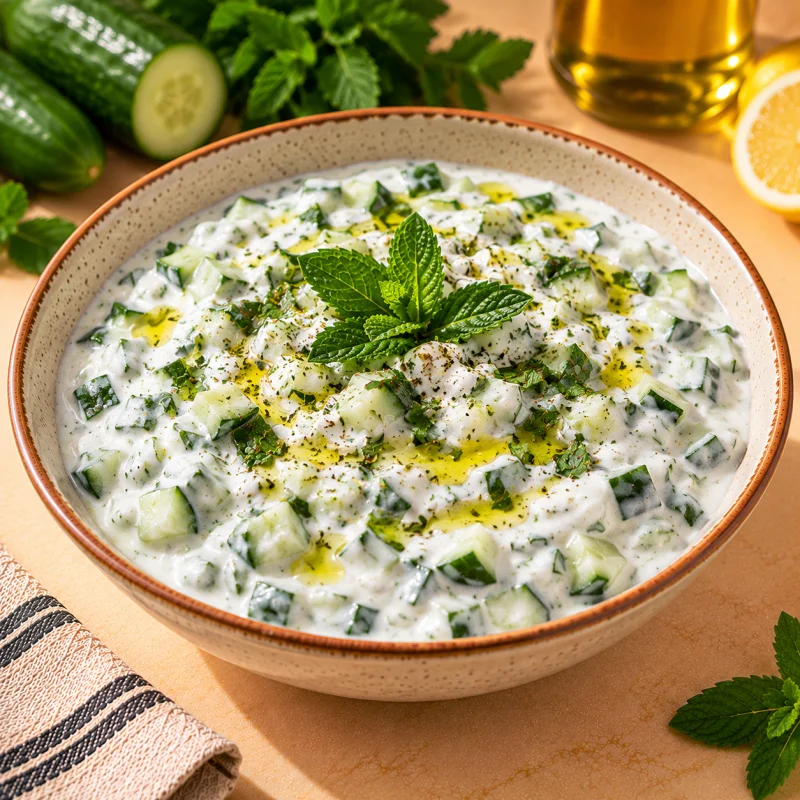 سلطة لبن وخيار