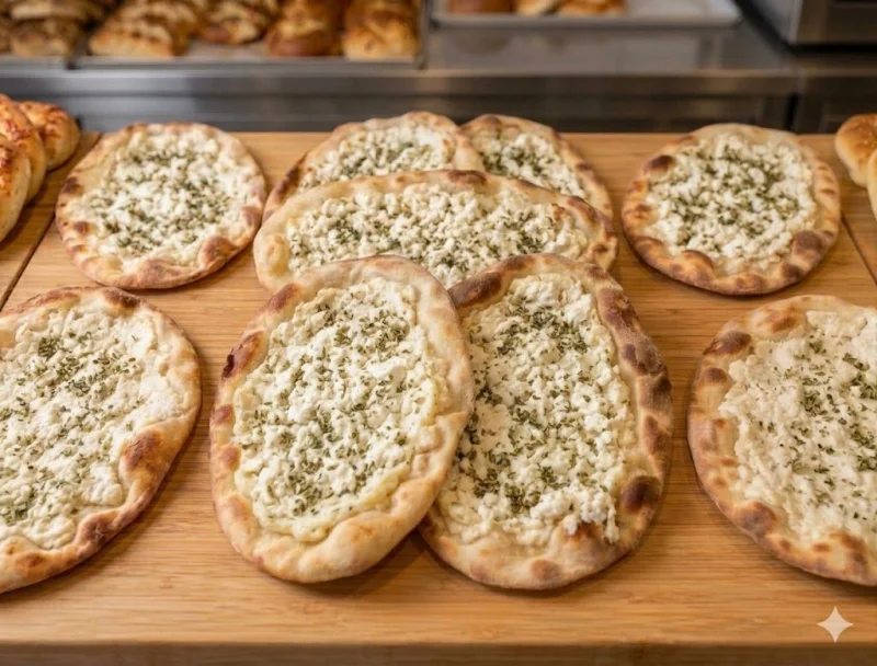 صفيحة جبنة بيضاء مع اوريجانو شامية