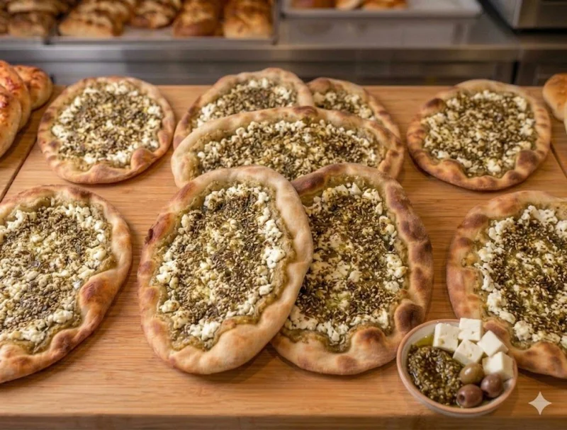 صفيحة خضار مع قشقوان شامية